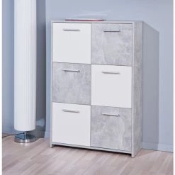 Am billigsten ❤️ Inter Link Kommode Sideboard Malinus Beton Nachbildung Weiß 6 Türen 😍 -Günstiges Interlink Geschäft unnamed file 106