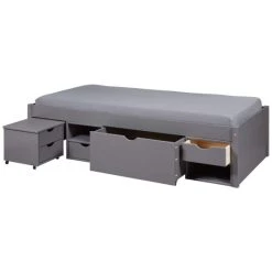 Neu 🎉 Inter Link Jugendbett Massivholzbett Till 90 X 200 Kiefer Grau Lackiert 👍 -Günstiges Interlink Geschäft unnamed file 1119