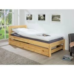 Bester Verkauf ⭐ Inter Link Bettschublade Lati Natur 200 Cm 🔔