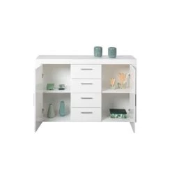 Schlussverkauf 🎉 Inter Link Kommode CORBET 2T4S Weiss Glanz ✔️ -Günstiges Interlink Geschäft unnamed file 1169