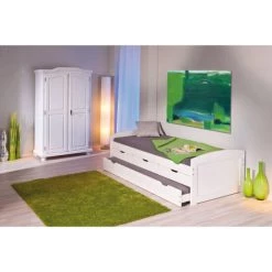 Schlussverkauf 💯 Inter Link Funktionsbett Mit 2 Liegeflächen 3 Schubladen Kinderbett Gästebett Sofabett Ulli Massivholz Weiß 90 X 200 Cm Inkl. Lattenrost ⭐ -Günstiges Interlink Geschäft unnamed file 15