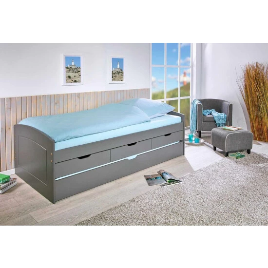 Bestes Angebot đ Inter Link Funktionsbett Mit 2 LiegeflĂ€chen GĂ€stebett Kinderbett Rieka Massivholz Grau 90 X 200 Cm Inkl. Extra LiegeflĂ€che 3 Schubladen đ„ 11 Bestes Angebot đ Inter Link Funktionsbett Mit 2 LiegeflĂ€chen GĂ€stebett Kinderbett Rieka Massivholz Grau 90 X 200 Cm Inkl. Extra LiegeflĂ€che 3 Schubladen đ„ â Bild 9