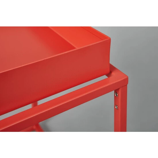 Angebote 🌟 Inter Link Beistelltisch Orange Metall Wohnzimmer In- Und Outdoor Geeignet 🔥 5 Angebote 🌟 Inter Link Beistelltisch Orange Metall Wohnzimmer In- Und Outdoor Geeignet 🔥 – Bild 3