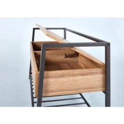 Budget ⭐ Inter Link Schuhbank Sitzbank 👟 Shoeplace Eiche Nachbildung Anthrazit Stauraum Schuhregal Eingangsbereich ⭐ -Günstiges Interlink Geschäft unnamed file 230