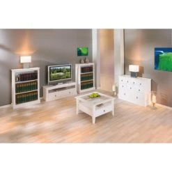 Bestpreis 🛒 Inter Link Couchtisch Wohnzimmertisch Wohnzimmer Provence Massivholz Weiss Landhausstil 1 Schublade Glasplatte 👏 -Günstiges Interlink Geschäft unnamed file 27