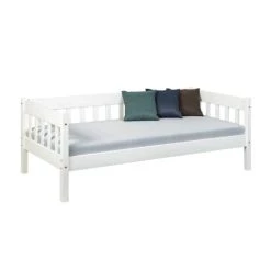 Blitzangebot 👍 Inter Link Sofabett Einzelbett SINTRO 90 X 200 Cm Kiefer Massivholz Weiß Lackiert 🥰 -Günstiges Interlink Geschäft unnamed file 289