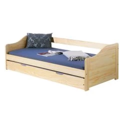 Auslauf 😉 Inter Link Interlink Bett 90x200 Cm Kinderbett Funktionsbett Sofabett Massivholzbett Gästebett Natur 😉 -Günstiges Interlink Geschäft unnamed file 372