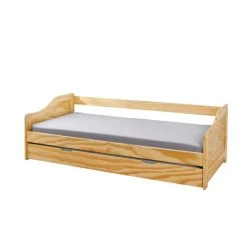 Auslauf 😉 Inter Link Interlink Bett 90x200 Cm Kinderbett Funktionsbett Sofabett Massivholzbett Gästebett Natur 😉 -Günstiges Interlink Geschäft unnamed file 381