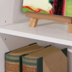 Budget ⭐ Inter Link Regal Bücherregal Büroregal Büro Wohnzimmer Arco MDF Weiß 1 Boden ⌛ -Günstiges Interlink Geschäft unnamed file 396