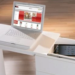 Neu 🎉 Inter Link Schreibtisch Laptop Office Weiss 3 Schübe 1 Tür Rollbar Ausziehbar 😀 -Günstiges Interlink Geschäft unnamed file 403