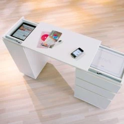 Neu 🎉 Inter Link Schreibtisch Laptop Office Weiss 3 Schübe 1 Tür Rollbar Ausziehbar 😀 -Günstiges Interlink Geschäft unnamed file 404