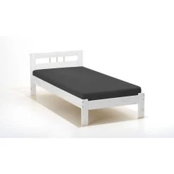 Besorgen 🔥 Inter Link Bett Einzelbett Holzbett Fana Massivholz Weiß 90 X 200 Cm 🎁