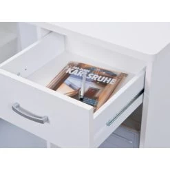 Rabatt 🔔 Inter Link Eckschreibtisch Bürotisch Winkeltisch GROSSI MDF Weiss 1 Schublade 👍 -Günstiges Interlink Geschäft unnamed file 455