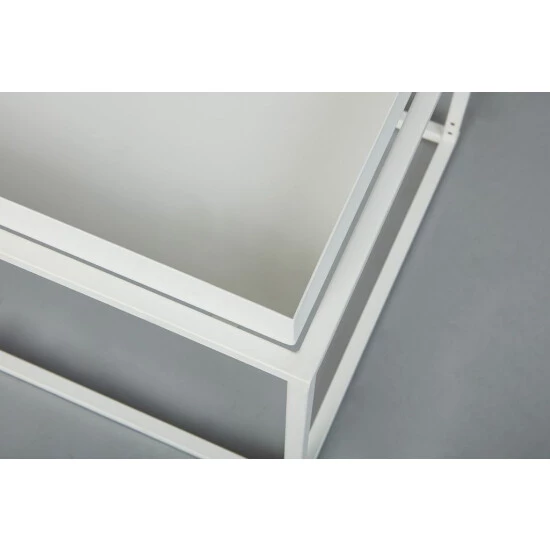 Bestes Angebot 😍 Inter Link Couchtisch Weiss Metall Rechteckig Wohnzimmer In- Und Outdoor Geeignet 🎉 5 Bestes Angebot 😍 Inter Link Couchtisch Weiss Metall Rechteckig Wohnzimmer In- Und Outdoor Geeignet 🎉 – Bild 3