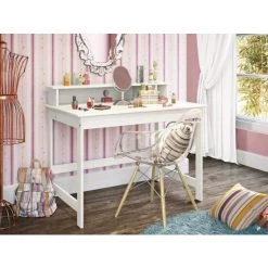 Schlussverkauf ✔️ Inter Link Schreibtisch HILDA Kiefer Massiv Weiss Lackiert 🔔 -Günstiges Interlink Geschäft unnamed file 546