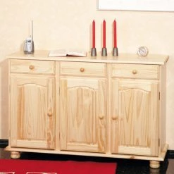 Bester Verkauf 👍 Inter Link Kommode Anrichte Sideboard Holzkommode Abaco Massivholz Natur 3 Schubladen 3 Türen ✨ -Günstiges Interlink Geschäft unnamed file 603