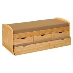 Bestes Angebot 💯 Inter Link Multifunktionsbett Stauraumbett Funktionsbett Kinderbett Gästebett Jugendbett Marinella Massiv Natur 3 Schubladen Inkl. Ausziehbarer Gästeliege 😍 -Günstiges Interlink Geschäft unnamed file 623