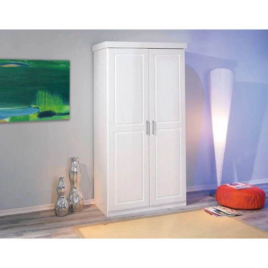 Billig 💯 Inter Link Kleiderschrank Schlafzimmerschrank Schlafzimmer Hakon Massivholz Weiß 2 Türen 😍 4 Billig 💯 Inter Link Kleiderschrank Schlafzimmerschrank Schlafzimmer Hakon Massivholz Weiß 2 Türen 😍 – Bild 2