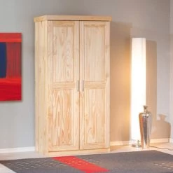 Auslauf 👏 Inter Link Kleiderschrank Schlafzimmerschrank Schlafzimmer Leon Massivholz Natur 2 Türen 😉 -Günstiges Interlink Geschäft unnamed file 633