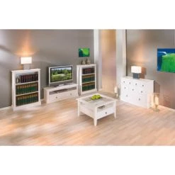 Beste Bewertungen von 🥰 Inter Link TV Konsole Kommode TV-Regal Provence 3 Massivholz Weiß 2 Schubladen 👍 -Günstiges Interlink Geschäft unnamed file 665