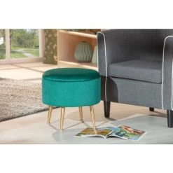 Coupon 😉 Inter Link Design Sitzhocker Inkl. Stauraum Hocker Grün Mit Metallfüßen ⭐ -Günstiges Interlink Geschäft unnamed file 792