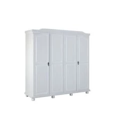 Neu 🔥 Inter Link Bauernschrank Isny 4-trg Kiefer Weiss 🧨 -Günstiges Interlink Geschäft unnamed file 852