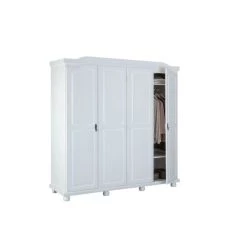 Neu 🔥 Inter Link Bauernschrank Isny 4-trg Kiefer Weiss 🧨 -Günstiges Interlink Geschäft unnamed file 853