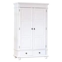 Neu 👍 Inter Link Kleiderschrank Schlafzimmerschrank Schlafzimmer Danz 2 Weiß Massiv 2 Türen 2 Schubladen ❤️
