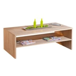 Angebote 🔥 Inter Link Couchtisch Beistelltisch Absoluto Eiche Sonoma Nachbildung MDF 🤩