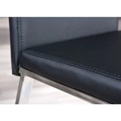 Rabatt ⭐ Inter Link 2 X Stuhl Küchenstuhl Esszimmerstuhl Texas Schwarz Chrom Softpolster 2er Set ⭐ -Günstiges Interlink Geschäft unnamed file 898