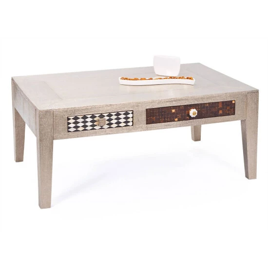 Neu ✨ Inter Link Couchtisch Beistelltisch Wohnzimmer Noida Metall Massivholz 2 Schubladen 🎉 4 Neu ✨ Inter Link Couchtisch Beistelltisch Wohnzimmer Noida Metall Massivholz 2 Schubladen 🎉 – Bild 2