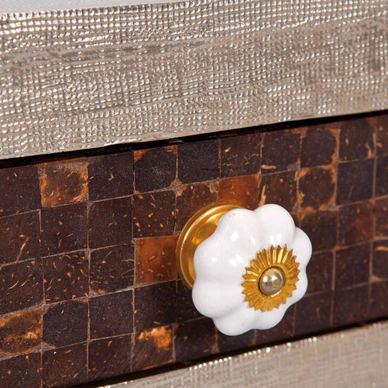 Neu ✨ Inter Link Couchtisch Beistelltisch Wohnzimmer Noida Metall Massivholz 2 Schubladen 🎉 7 Neu ✨ Inter Link Couchtisch Beistelltisch Wohnzimmer Noida Metall Massivholz 2 Schubladen 🎉 – Bild 5