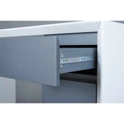 Budget ✔️ Inter Link Schreibtisch Homeoffice Bürotisch Megara MDF Weiss Inkl. Container 1 Schublade 1 Tür 👍 -Günstiges Interlink Geschäft unnamed file 981